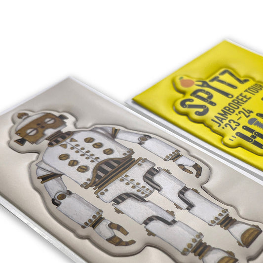 "HIMITSU STUDIO" PUFFY STICKER SET OF 2