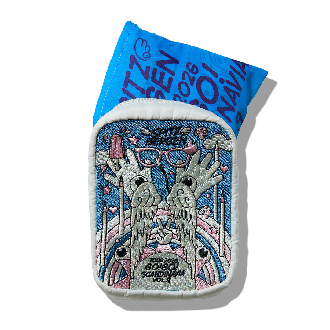SHUKUSAI EMBROIDERED POUCH