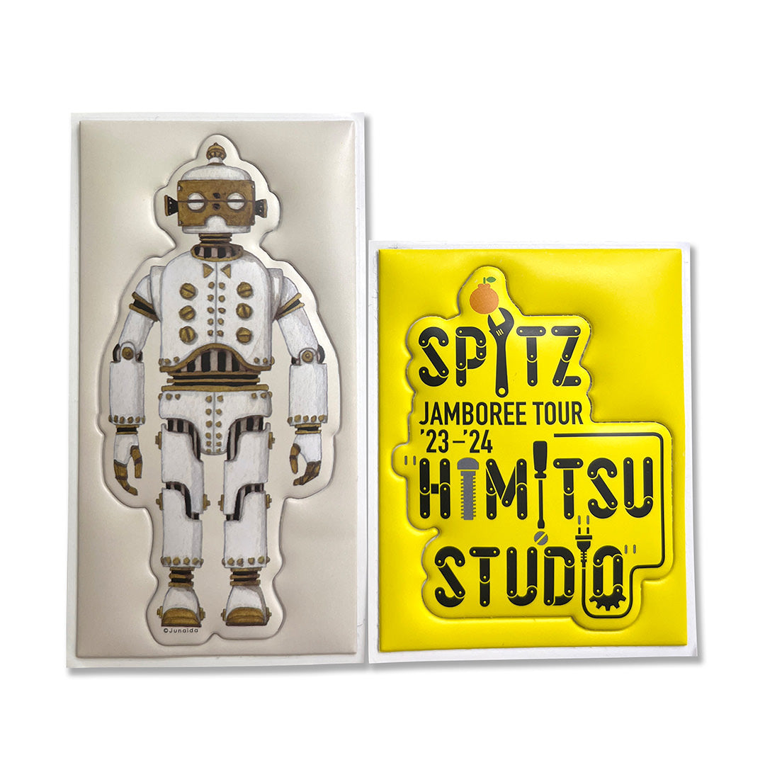"HIMITSU STUDIO" PUFFY STICKER SET OF 2