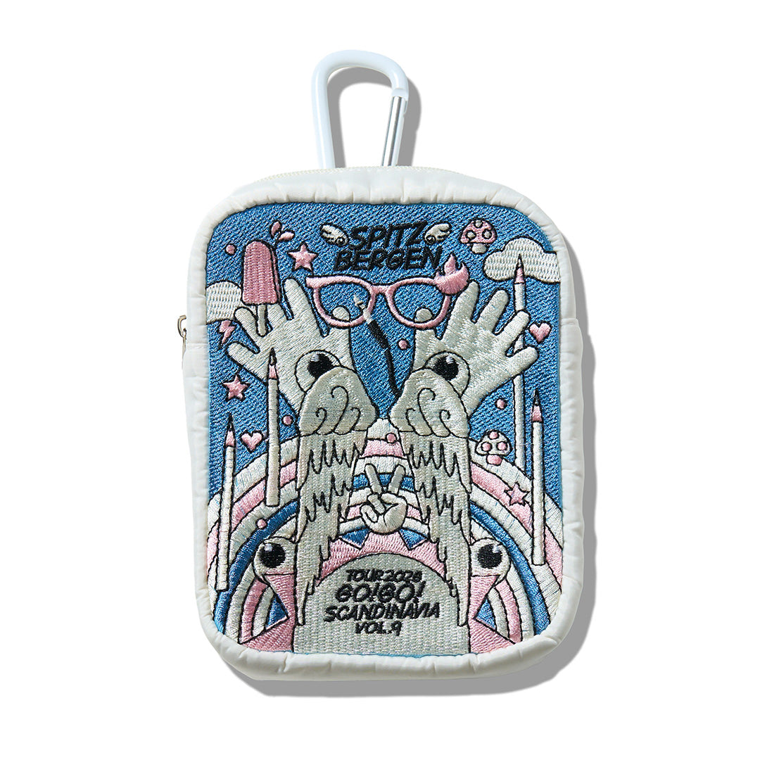 SHUKUSAI EMBROIDERED POUCH
