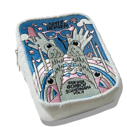SHUKUSAI EMBROIDERED POUCH